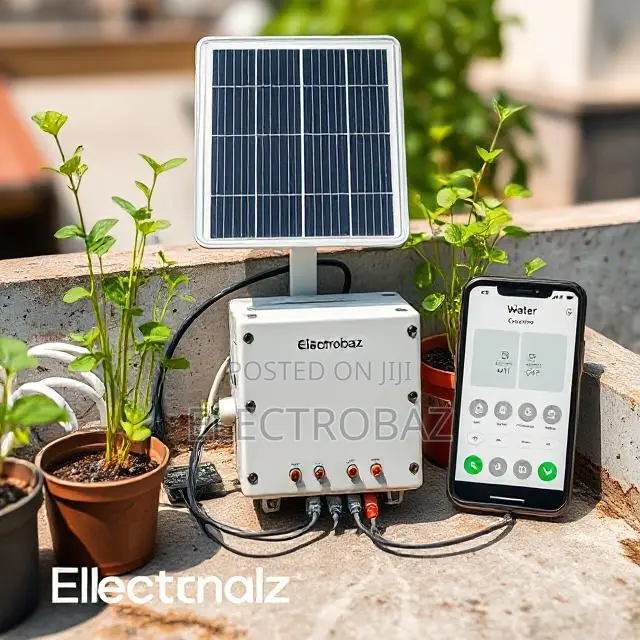স্মার্ট ছাদবাগান পানি দেওয়ার সিস্টেম (সোলার + মোবাইল Cont.)
