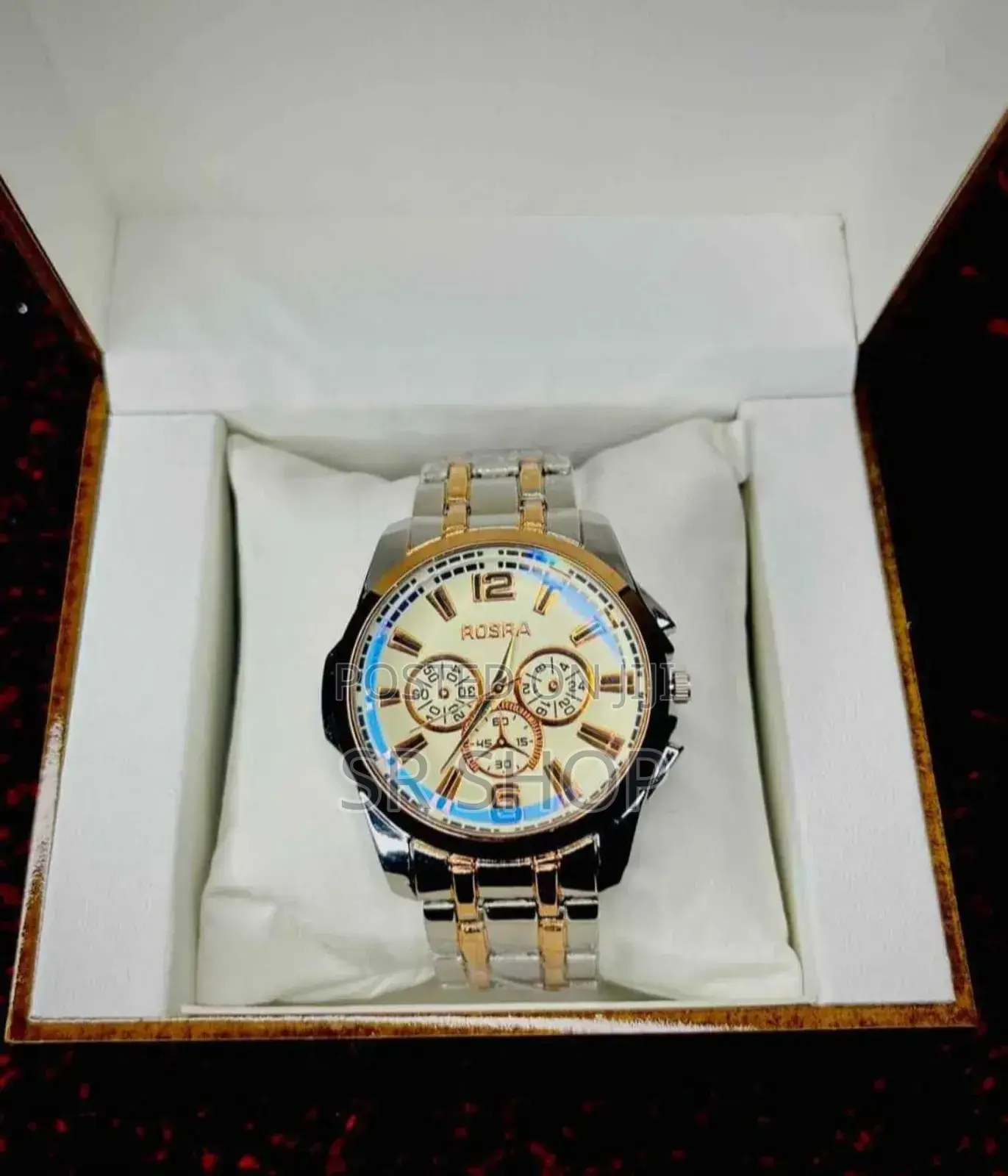 Rosra Men's Stainless Steel Fashion Watch for Men