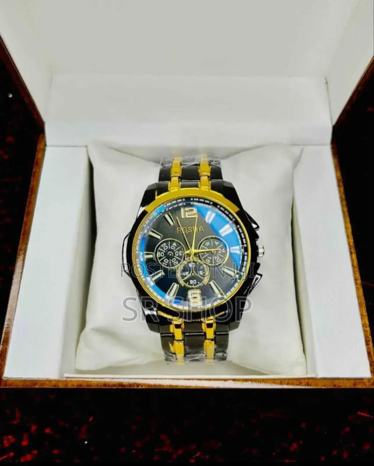 Rosra Men's Stainless Steel Fashion Watch for Men