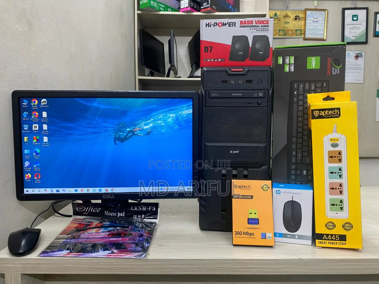 Desktop Computer 4GB Intel Core I3 SSD 128GB