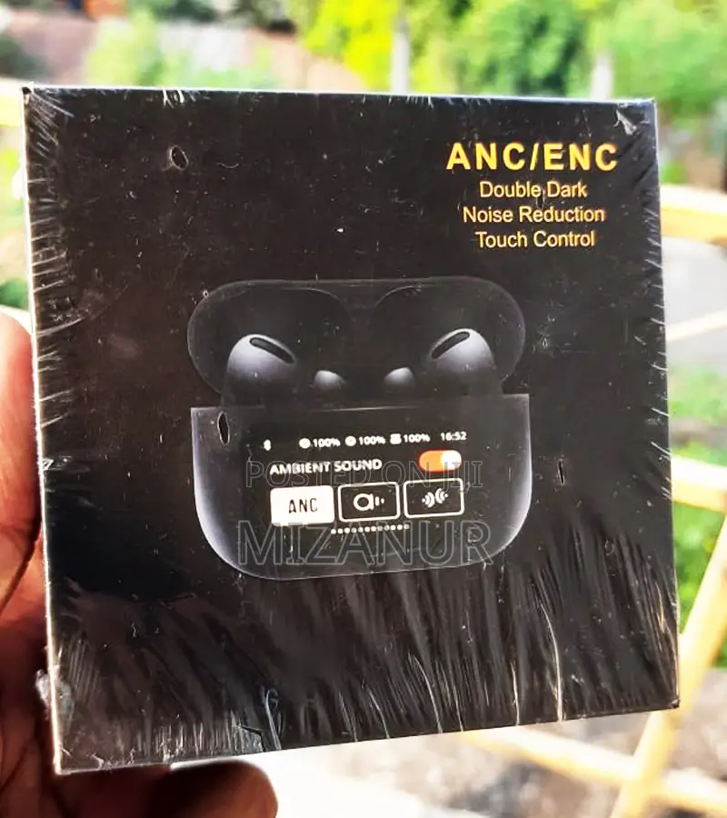 A9 Pro Anc Enc Wireless Earbuds Touch Control Double Dark No