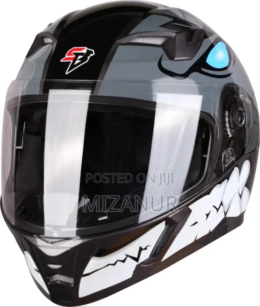 Full Face Steelbird Double Visor Sba-21 Born Ready Helmet