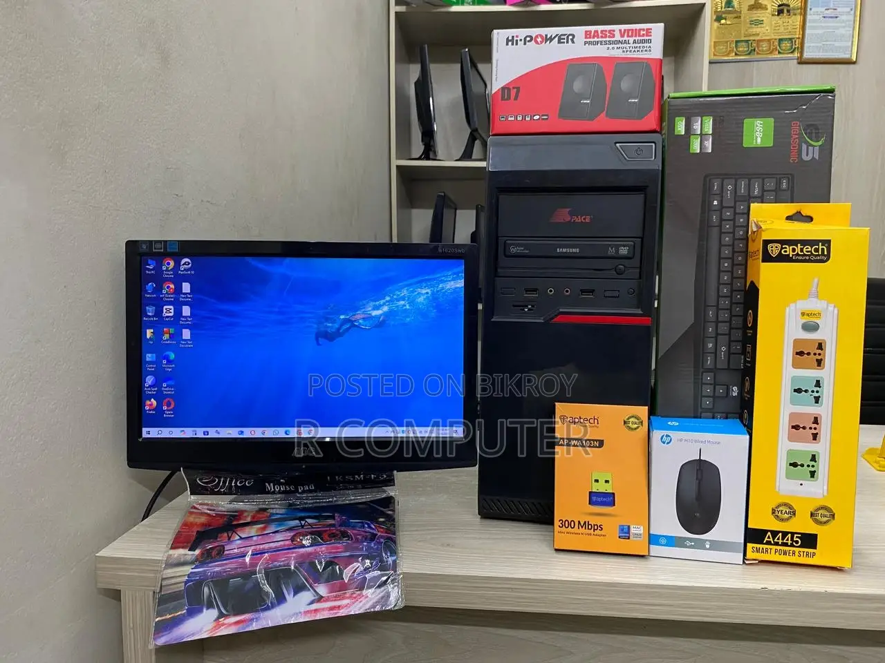 Desktop Computer 4GB Intel Core i3 SSD 128GB