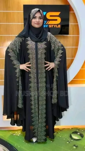 Dubai Cherry Borka With Hijab
Dress