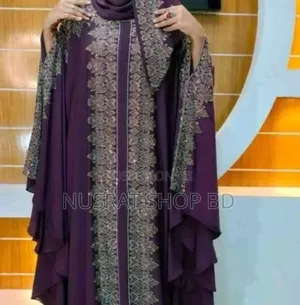 Dubai Cherry Borka With Hijab
Dress