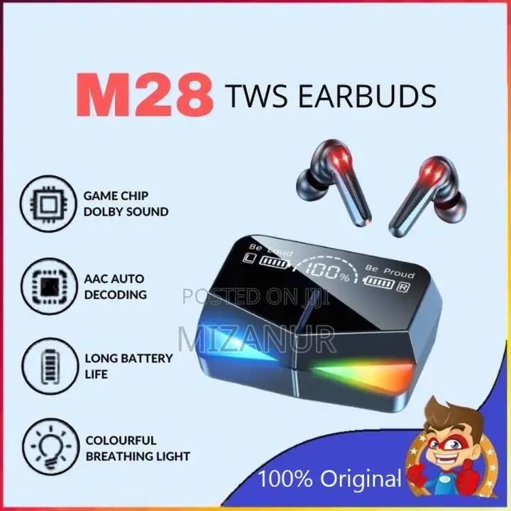 M28 TWS Wireless Gaming Earbuds