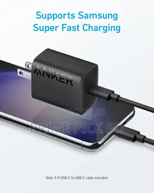 Photo - Anker 312 Usb-C 30w Fast Charger | Foldable Plug | Poweriq 3