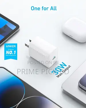 Anker 312 Usb-C 30w Fast Charger | Foldable Plug | Poweriq 3