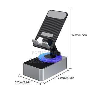 3-in-1 Bluetooth Speaker With Phone Holder Power Bank