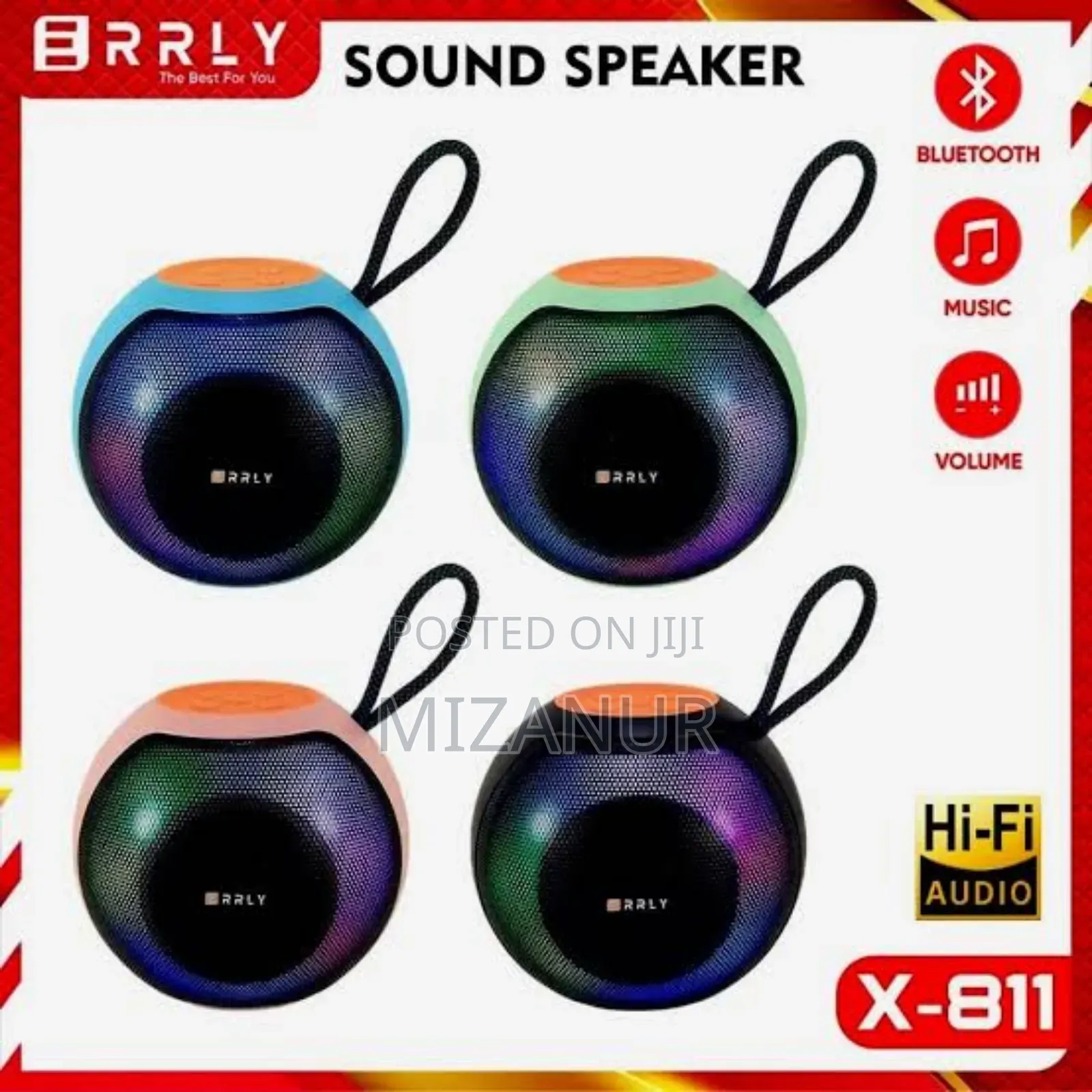 X-811 Bluetooth,Usb,Tf Card Fm Radio Supported RGB Colorful