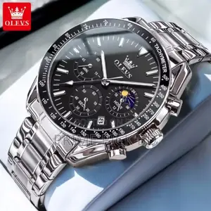 Photo - Olevs 3618 Butterfly Lock Stainless Steel Watch for Men