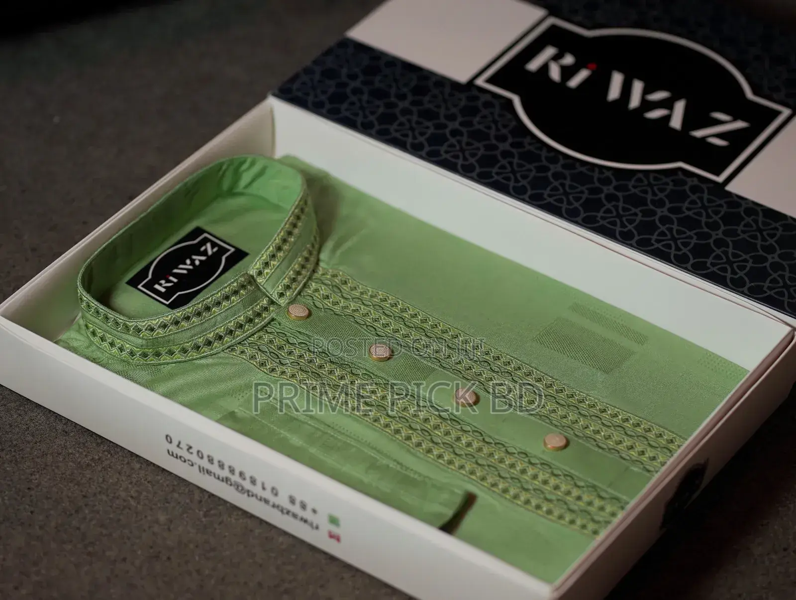 Premium Cotton Embroidery Panjabi