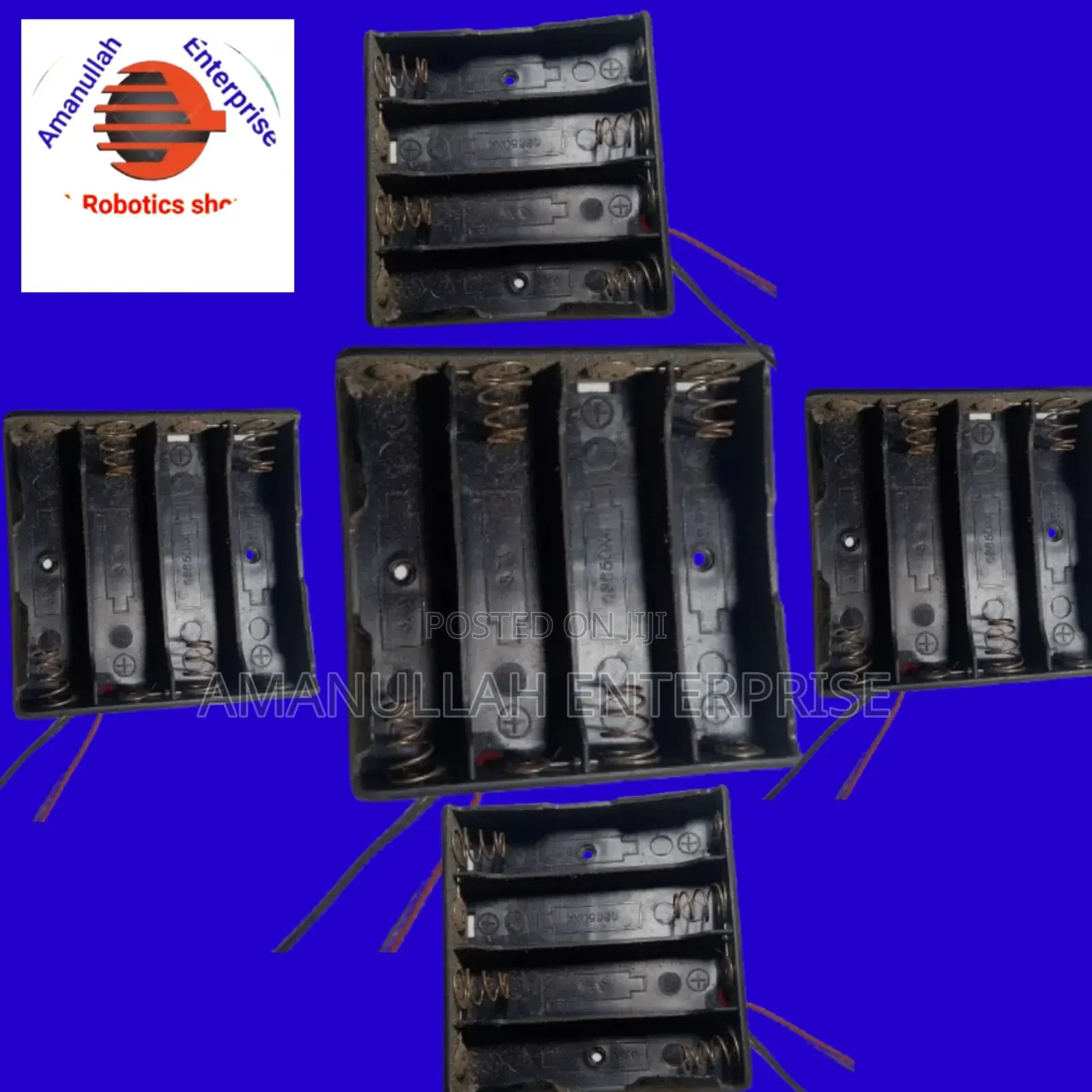 1 PCS 18650 Battery 4 Chamber Case / Holder .