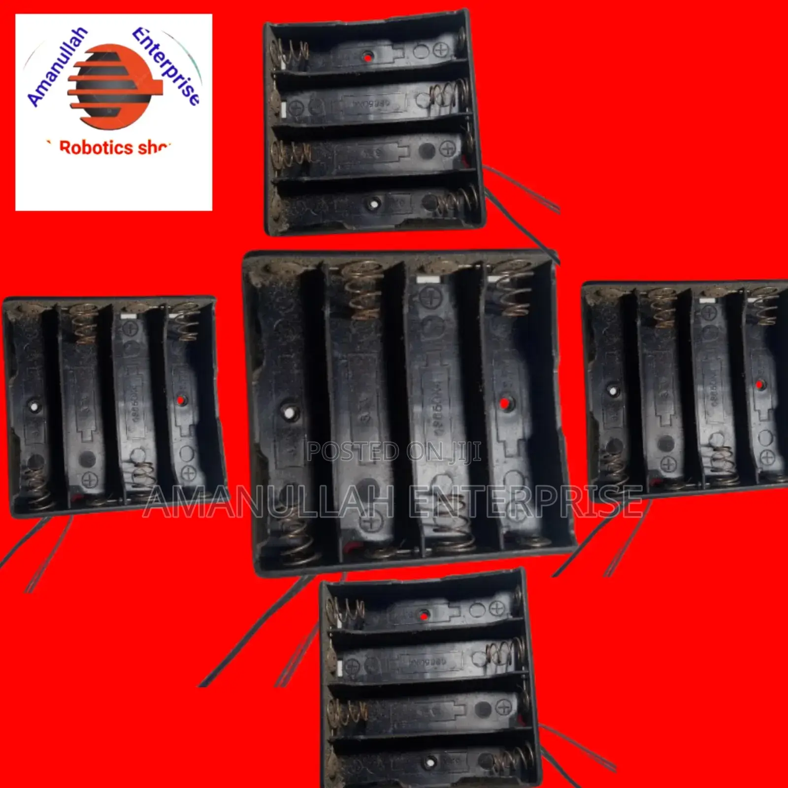 1 PCS 18650 Battery 4 Chamber Case / Holder .