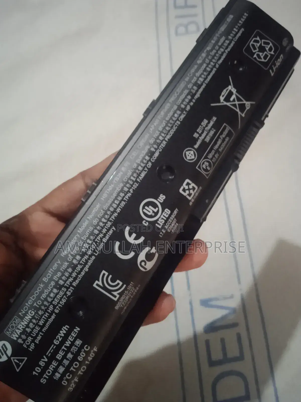6 Cell Old Laptop Battery Pack.