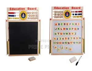 Magnetic Wooden Doublesided Whiteboard Blackboard for Kids