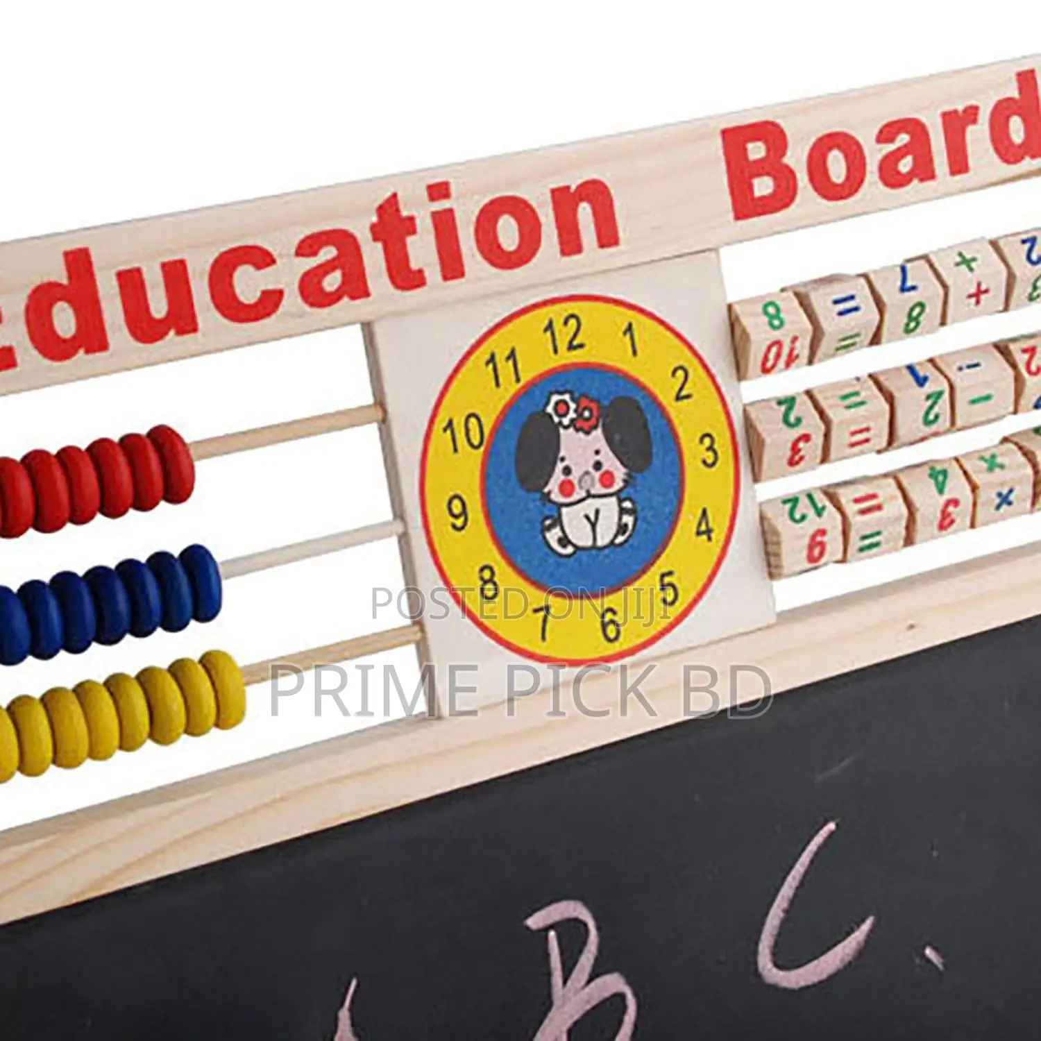 Magnetic Wooden Doublesided Whiteboard Blackboard for Kids