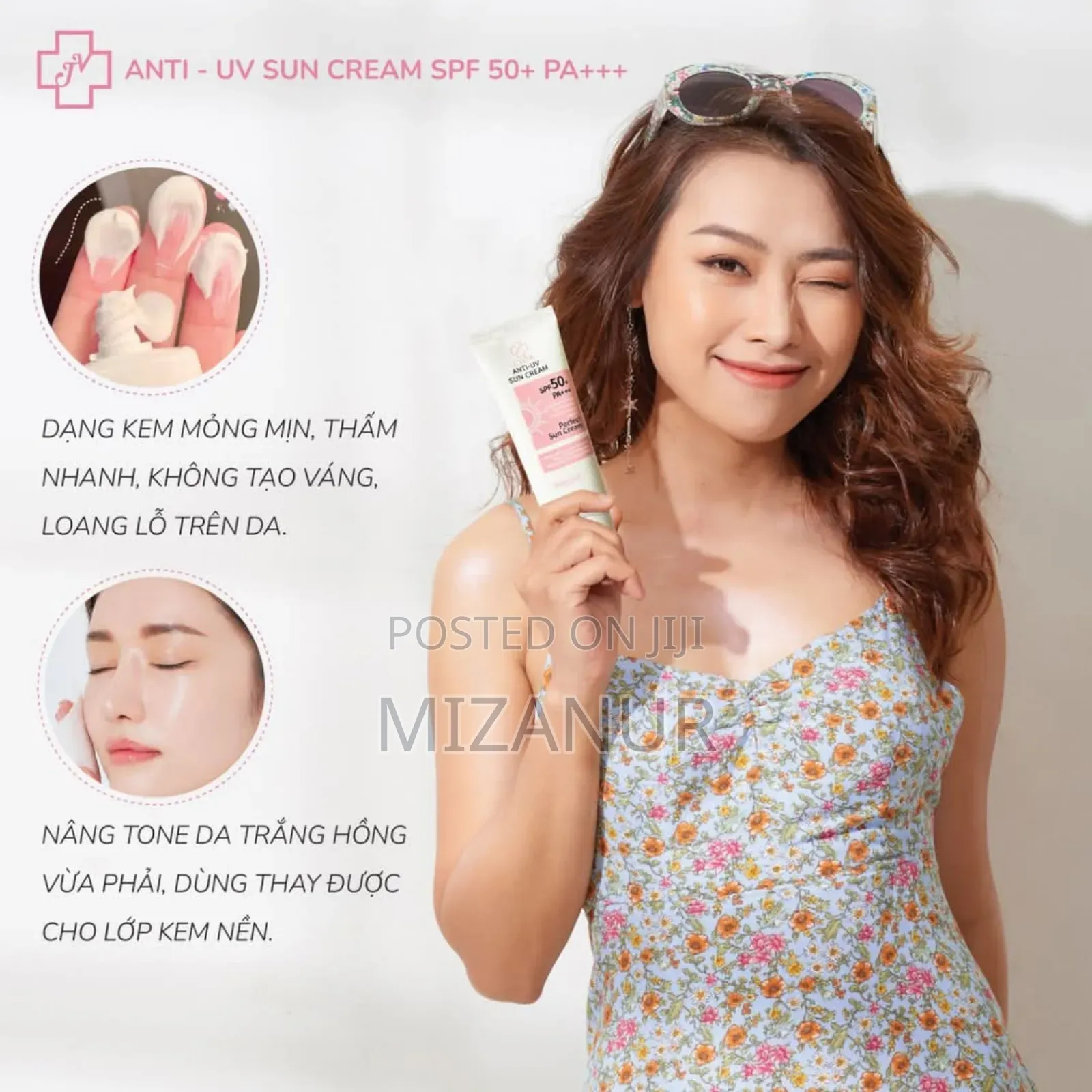 J. Vita Anti Uv Sun Cream With SPF 50+ Pa+ (60gm)