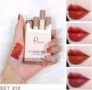 Pudaier Mousse Soft Lipstick Suit 4pcs Set