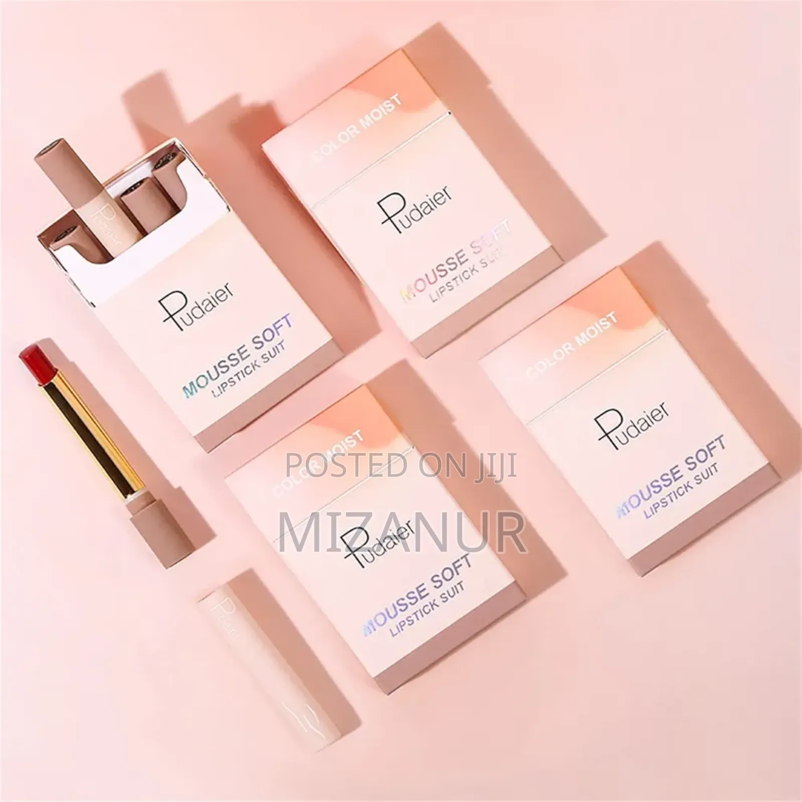 Pudaier Mousse Soft Lipstick Suit 4pcs Set
