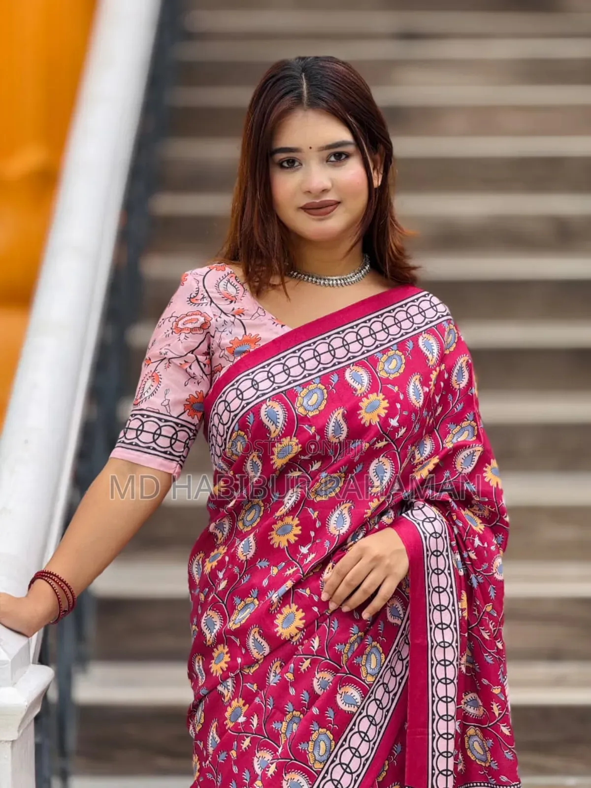 Digital Print Sharee With Blause PCS