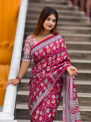 Digital Print Sharee With Blause PCS