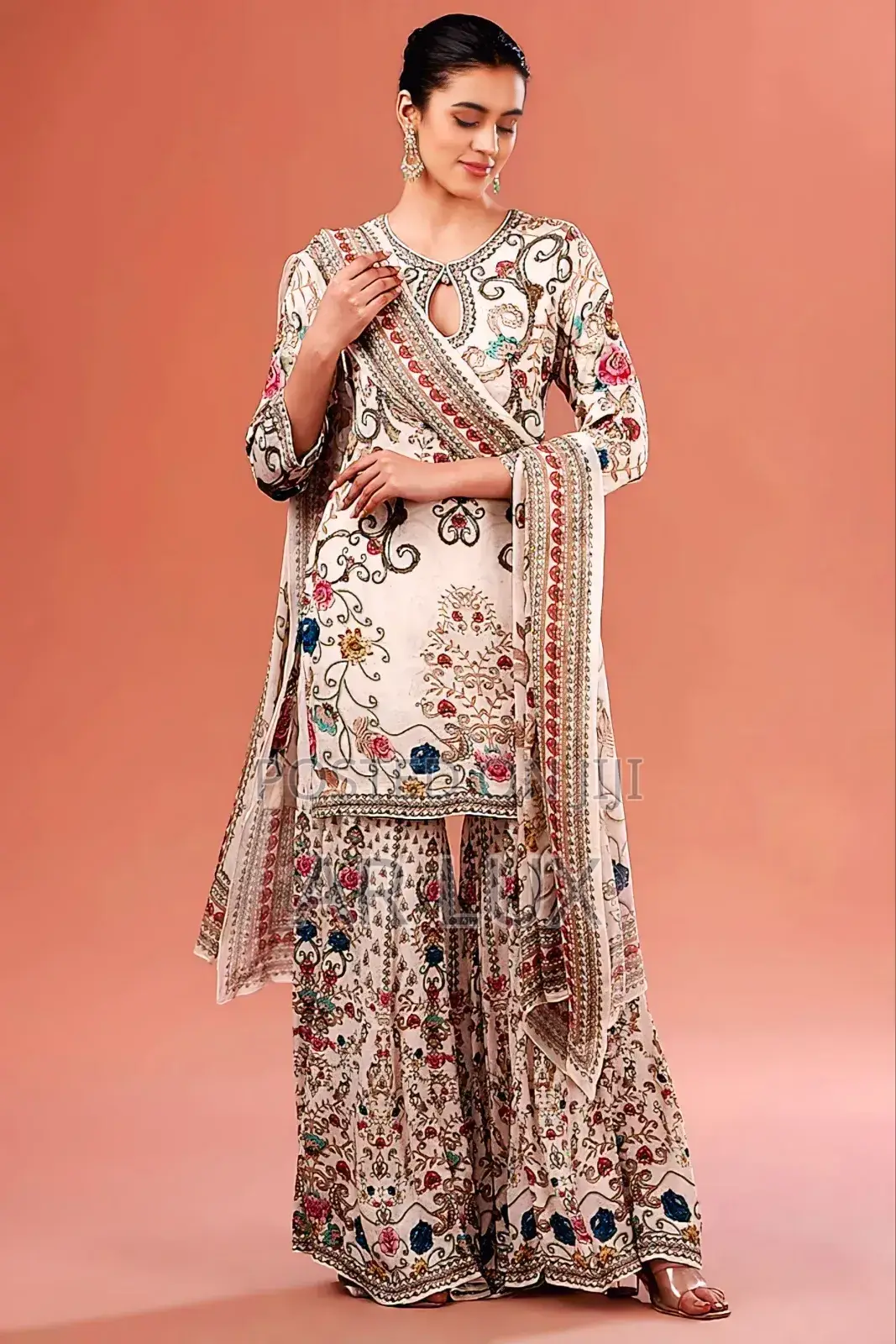 Ar Lux Premium Digital Print Three-Piece