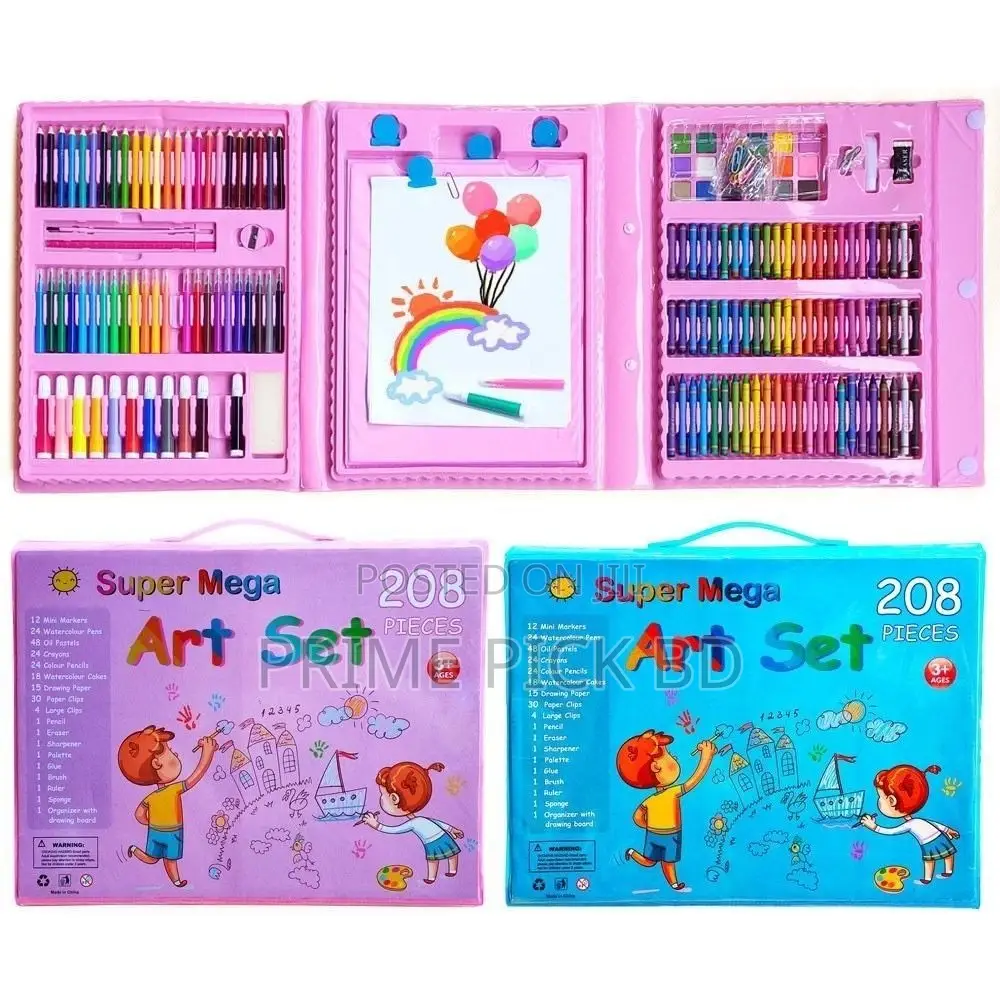 208 PCS Unicorn Art Set – Complete Drawing Painting Kit