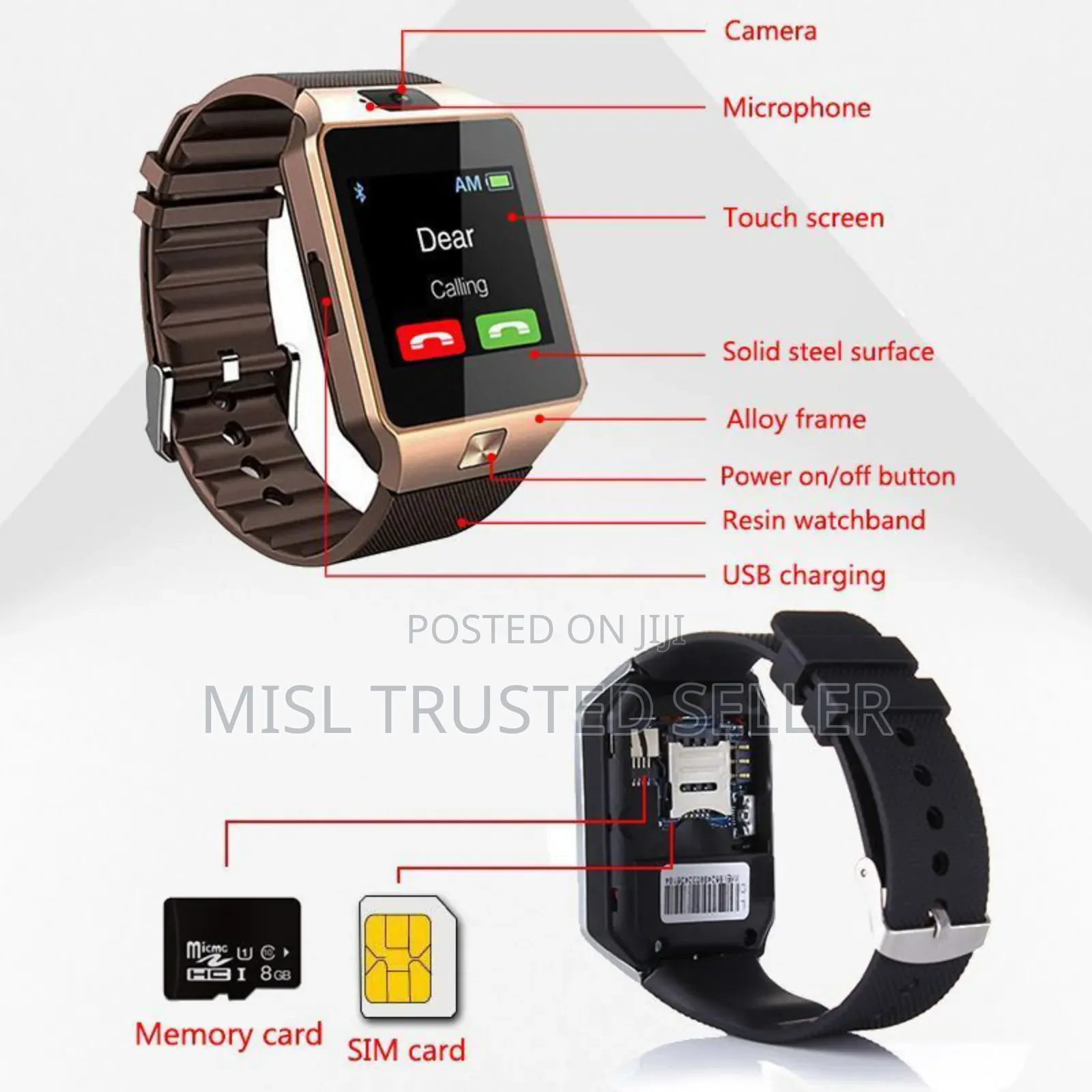 Dz09 Sim Card Supported Smart Watch