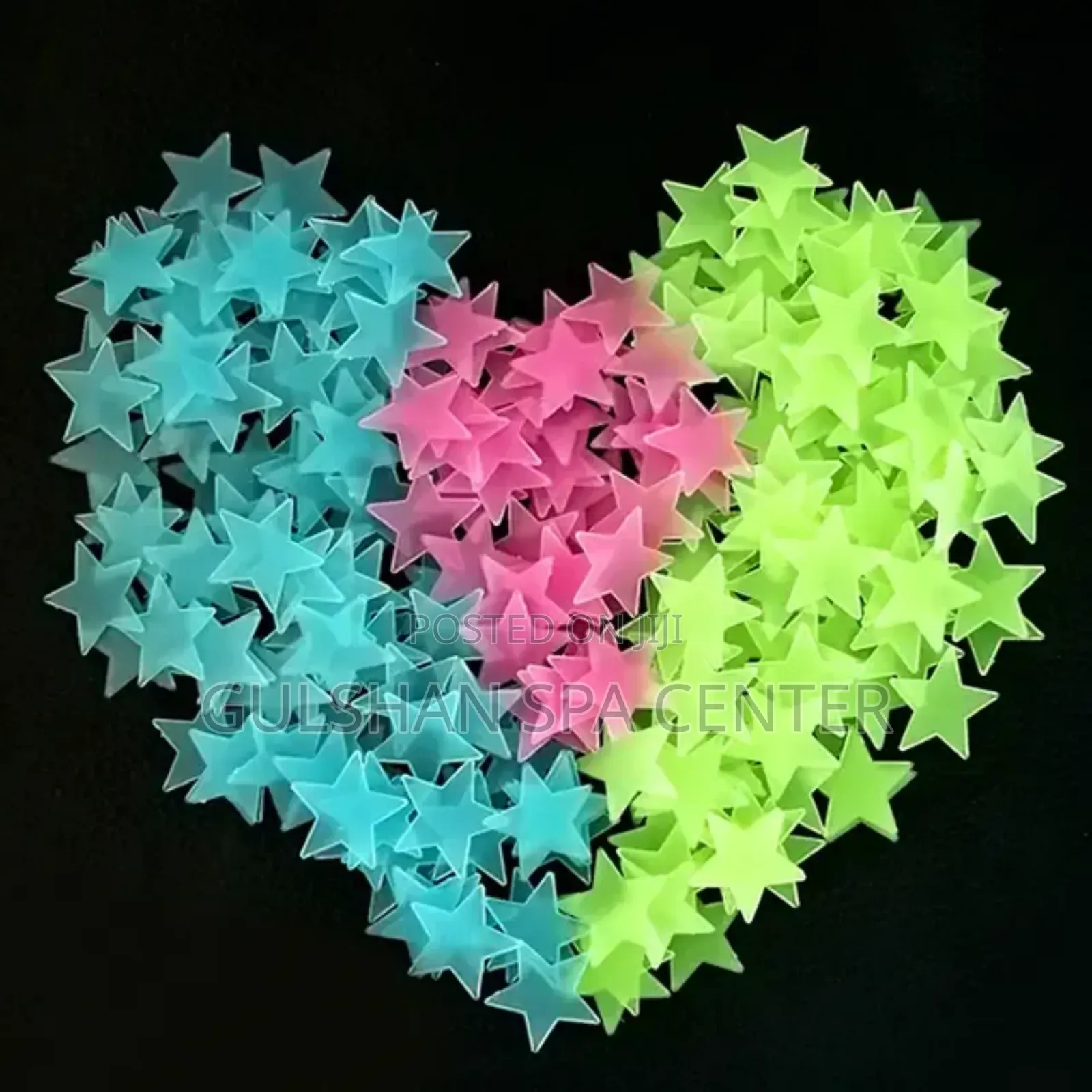 100pcs 3cm Glow-in-the-dark Luminous Star Stickers