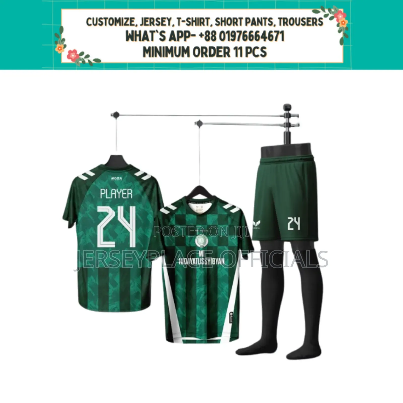 Customize Jersey Minimum Order 11 PCS