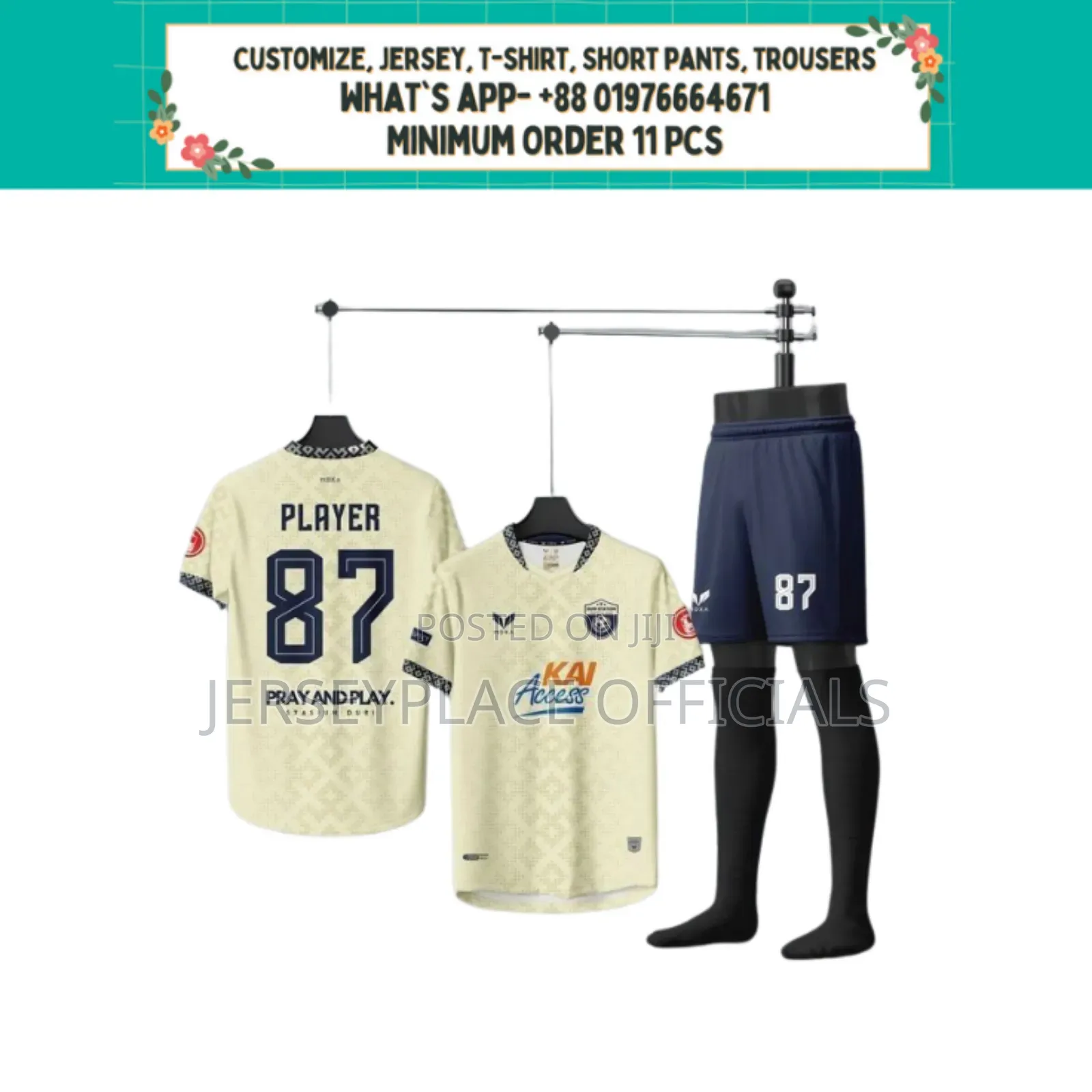 Customize Jersey Minimum Order 11 PCS