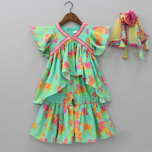 Trendy Baby Tops With Sharara Design Pattern