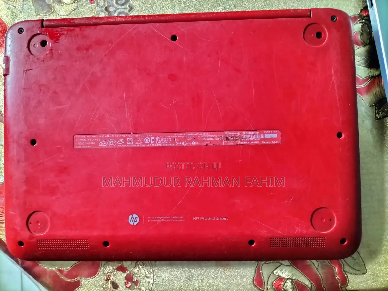 Laptop HP 4GB Intel SSD 128GB