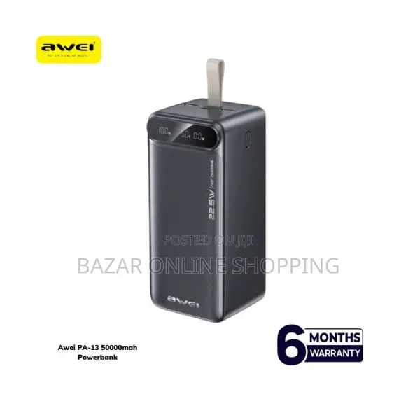 Free Delivery Awei Pa-13 50000mah 22.5w
