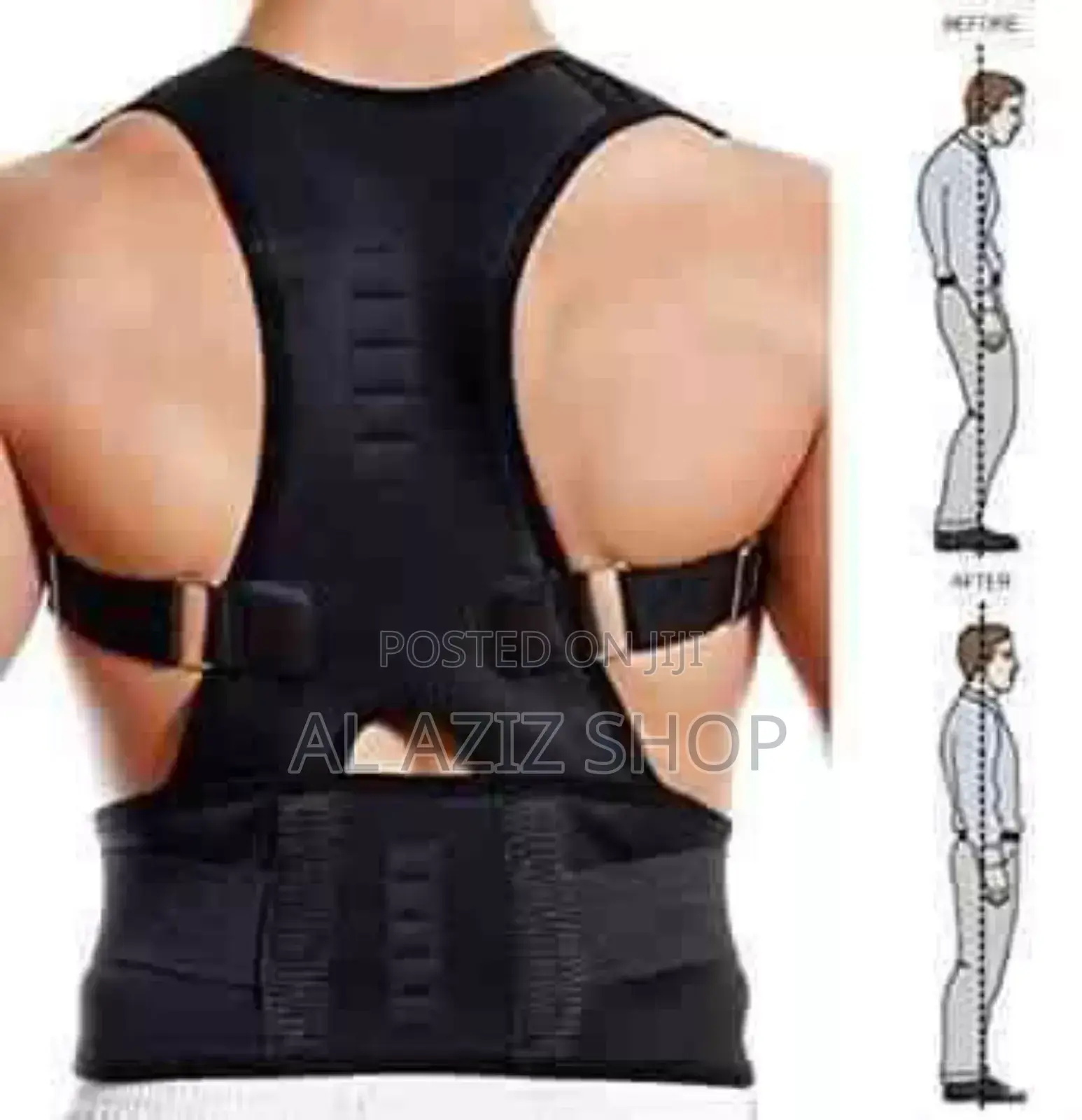 Imported Back Posture Support Belt মেরুদণ্ড সোজা রাখার বেল্ট