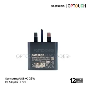 Samsung 25w Pd Adapter Usb-C (3 Pin) (Model -Ep-T2510)