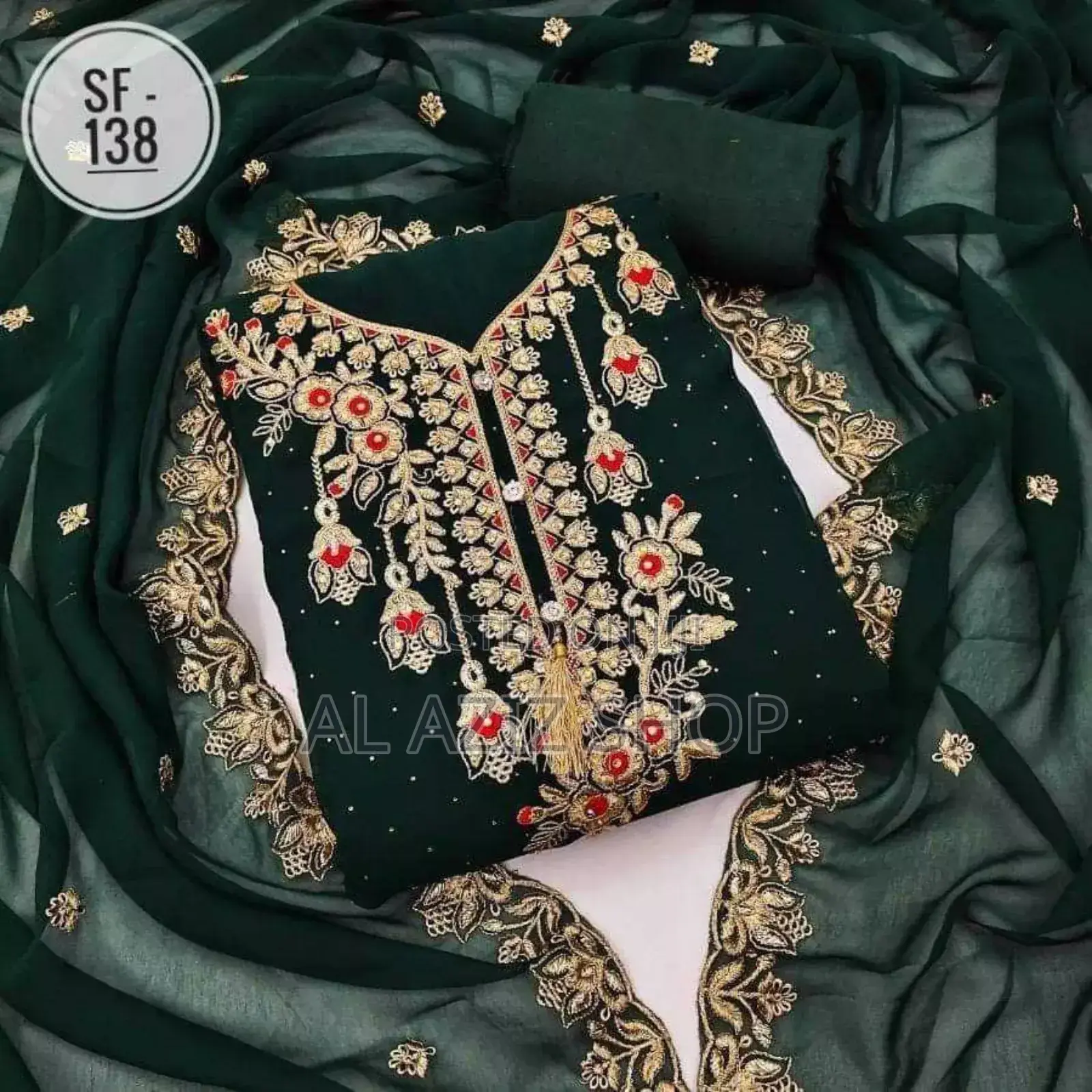 Embroidary Georjet Three Piece