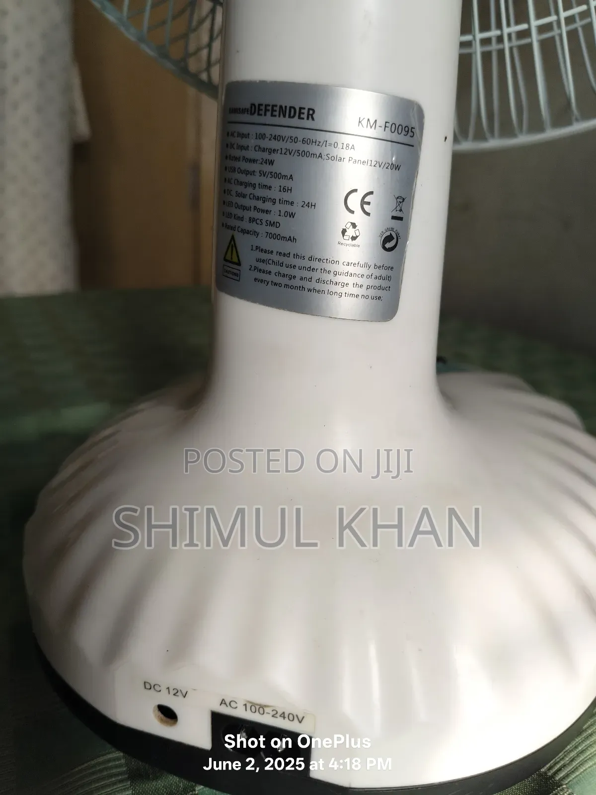 Akta Charger Fan Sell Kore Hobe