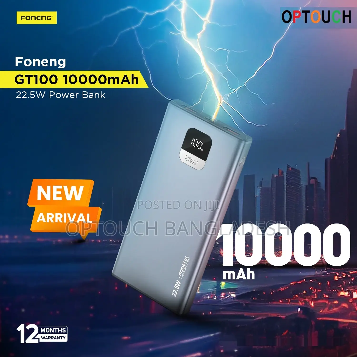 Foneng Gt100 10000mah 22.5w Power Bank