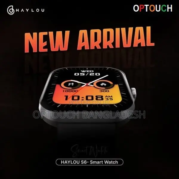Haylou S6 2.01" TFT Bt Calling With Ip68 Water R. Smartwatch