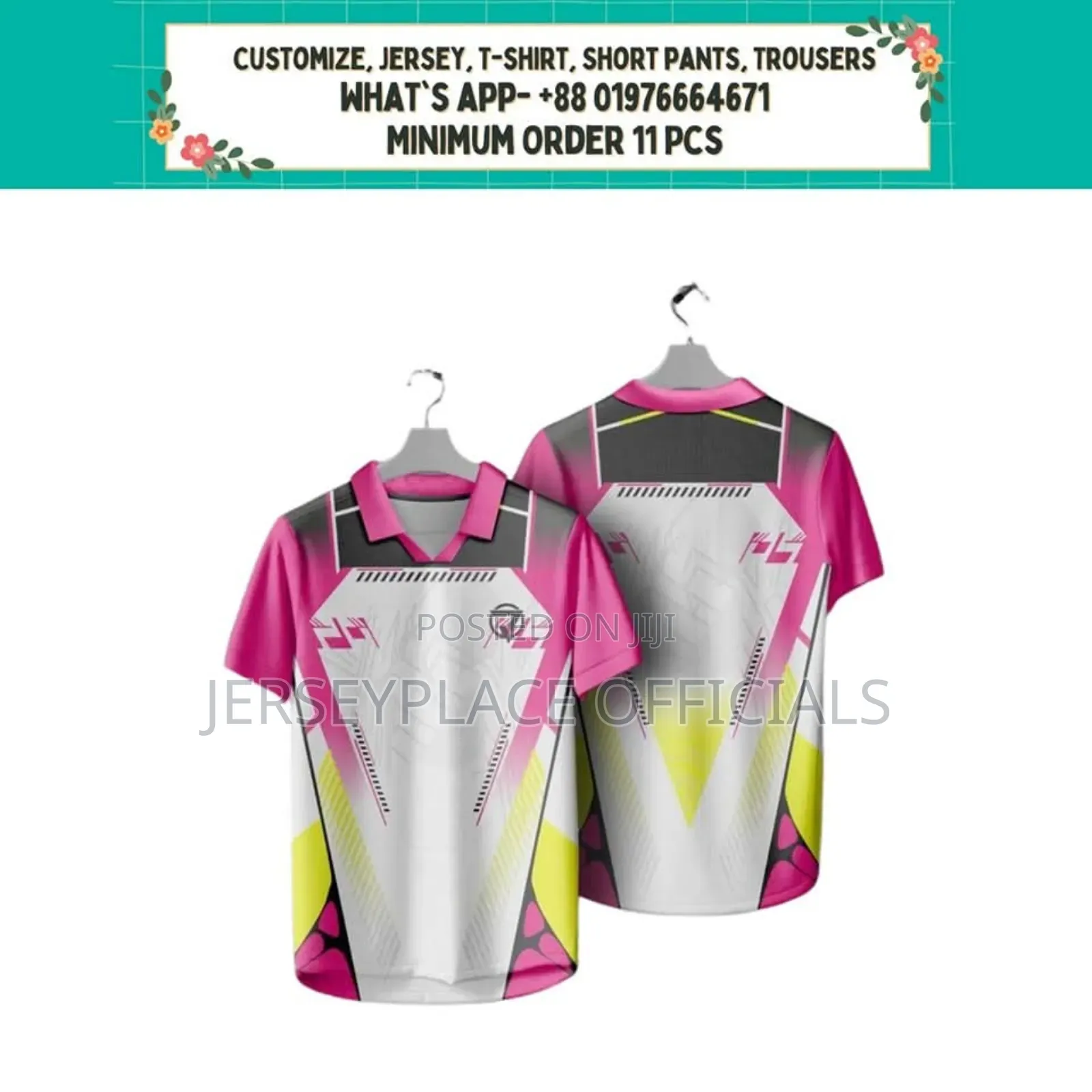 Customised Jersey Minimum Order 11 PCS