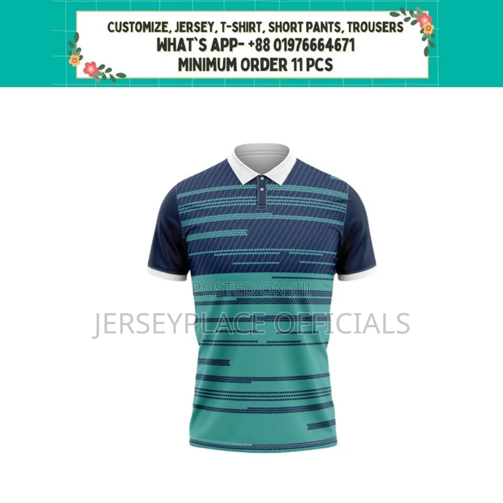 Customised Jersey Minimum Order 11 PCS