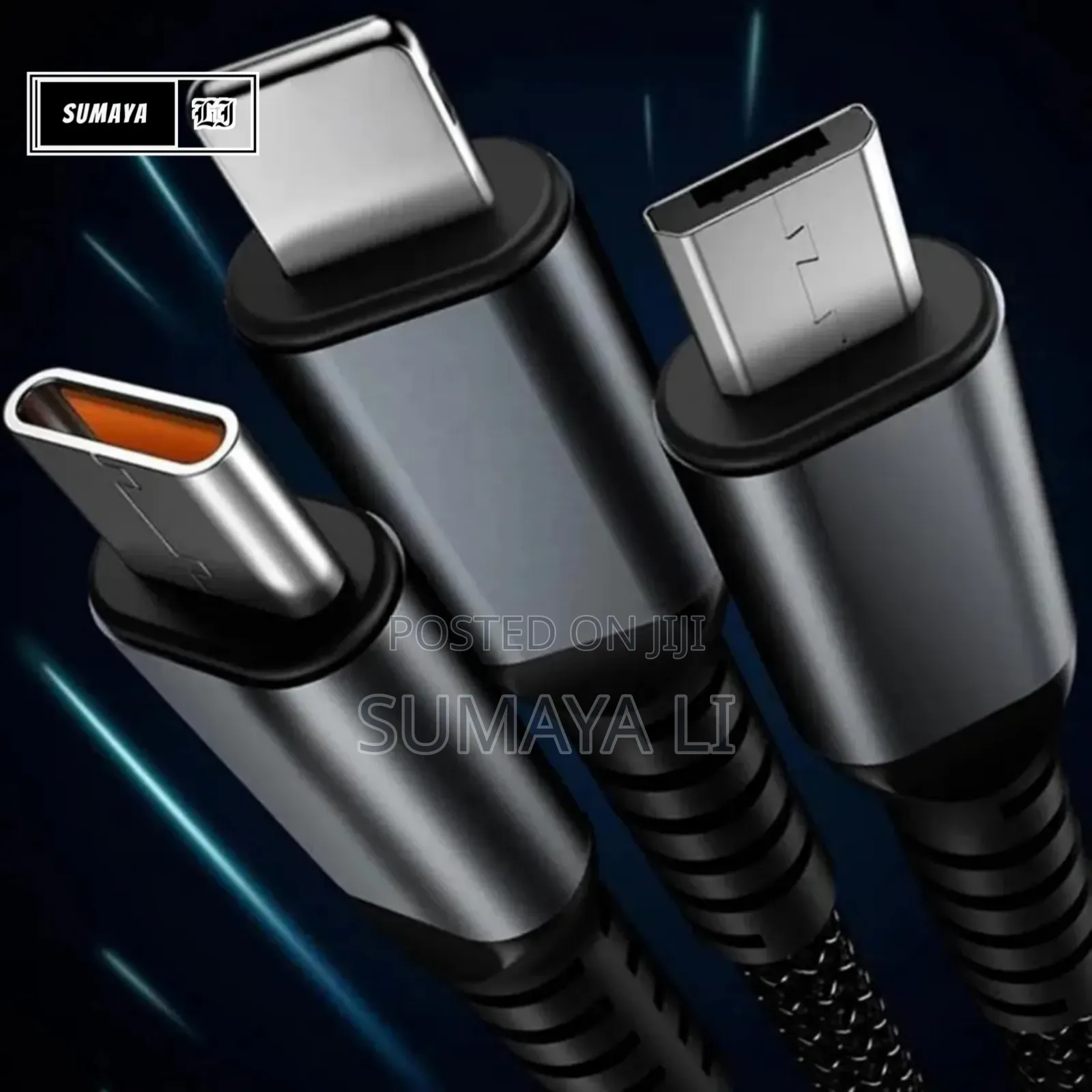 Moxx MDC-3c 3-in-1 ফাস্ট চার্জিং কেবল