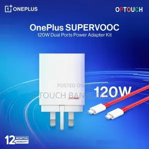 Oneplus Supervooc 120w Dual Ports Power Adapter With C to C.