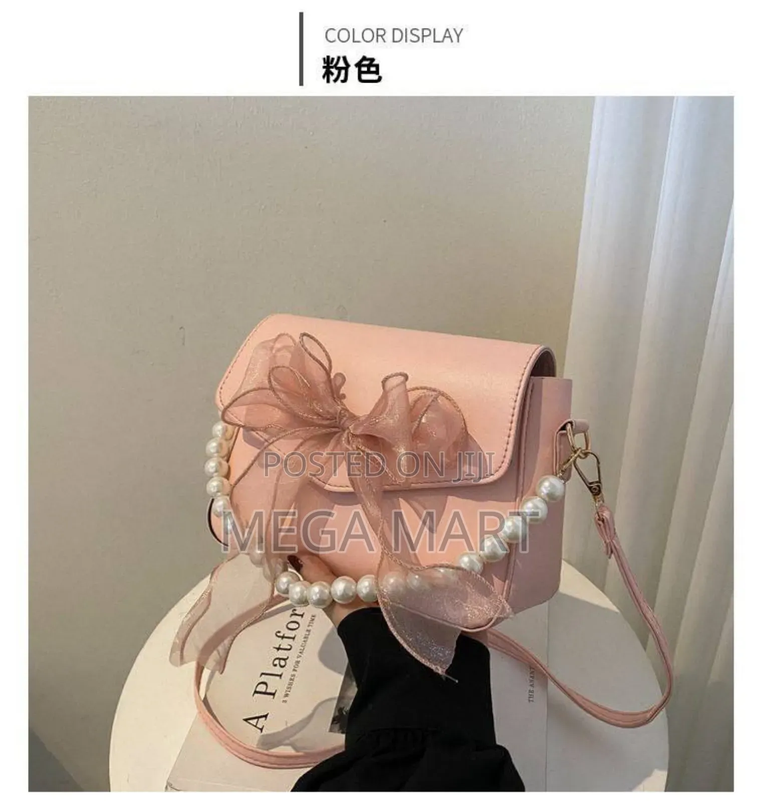 Premium Quality Ladies Bow Handbag- Rm77 (P-642)