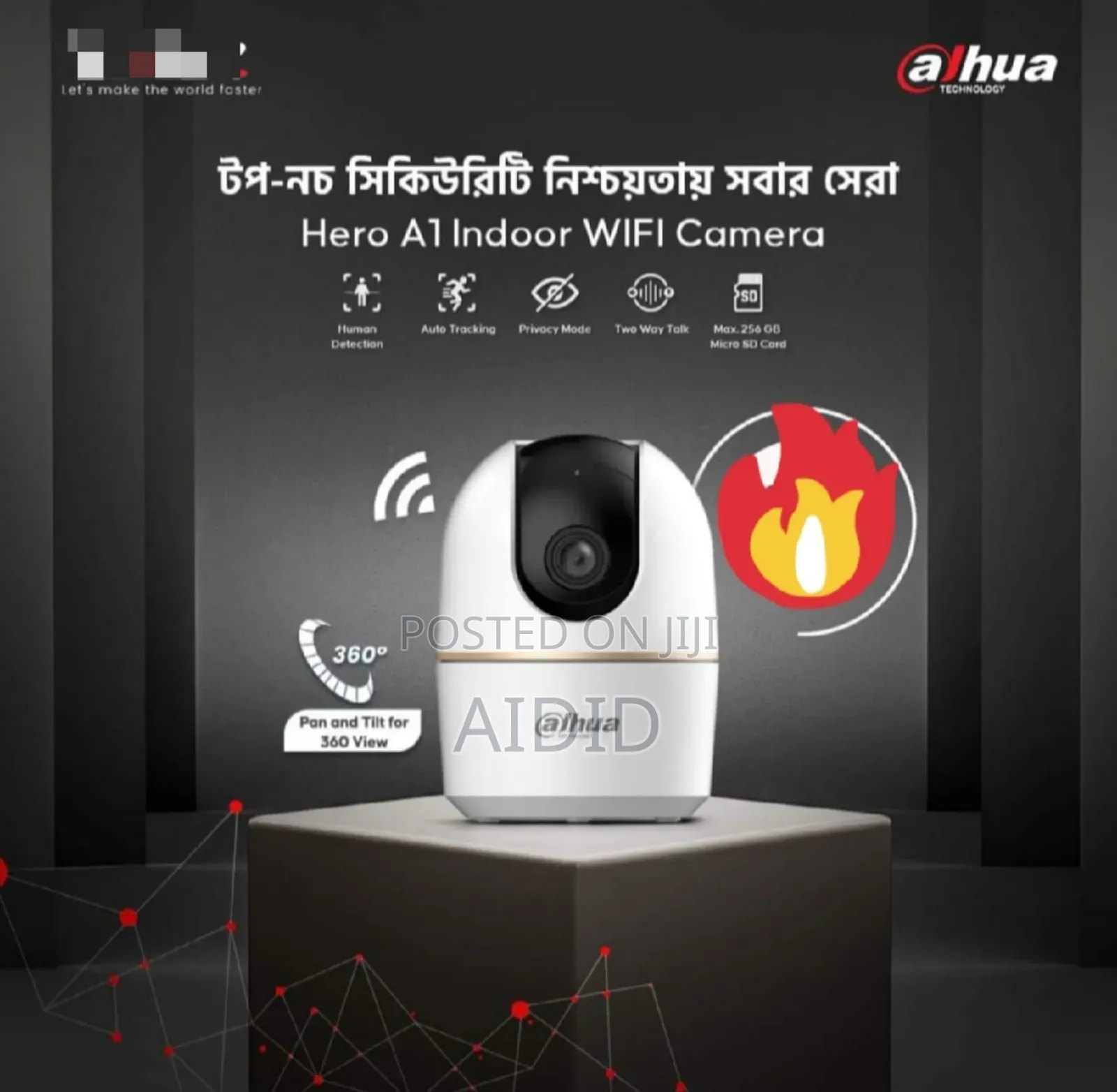 Dahua Wifi Camera Hero Al 3mp Tilt 360 Degree Ip Voice Talk