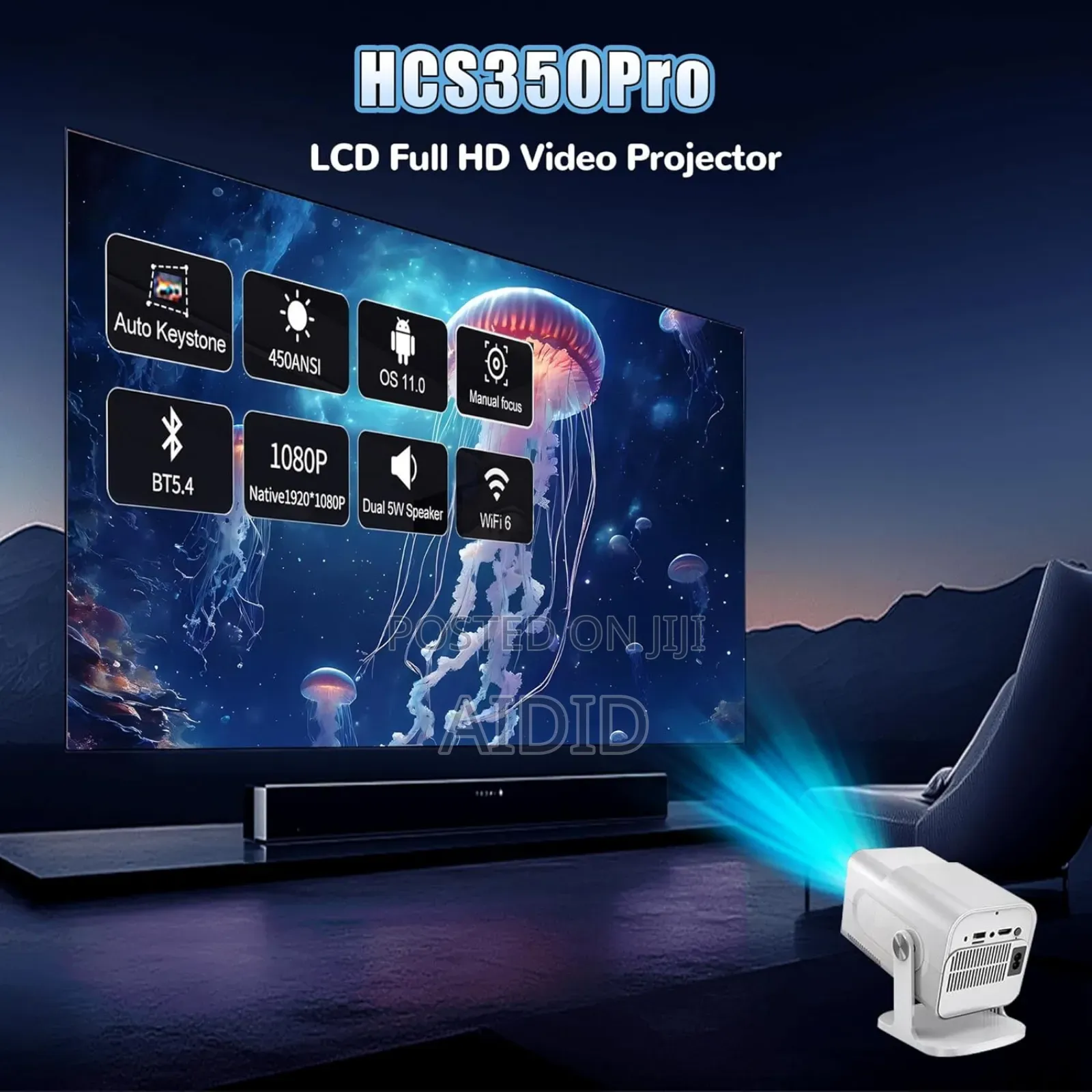Amazon Hcs350 Pro Projector 64g,Retro 4ksmart Game Projector