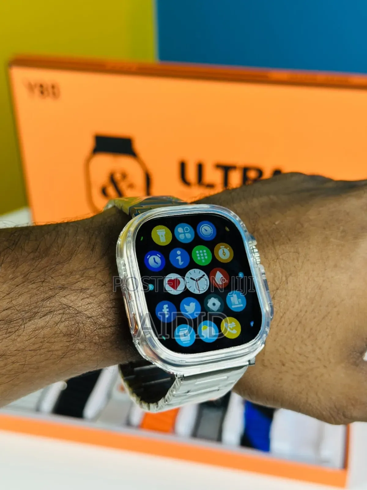 Y80 Ultra 8 Straps With Cover 8 in 1 Combo Smartwatch