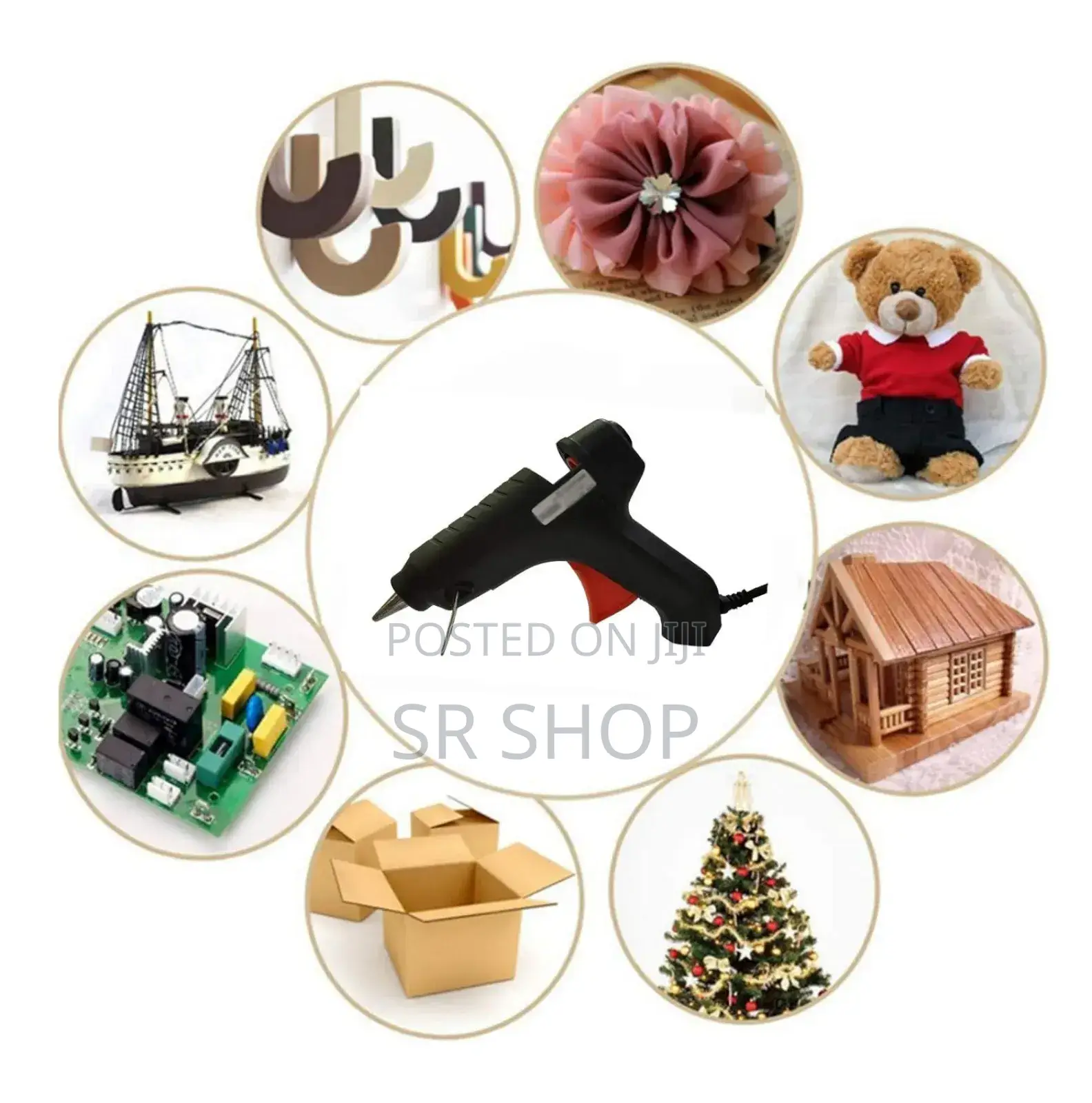 Hot Melt Glue Gun Kit for Quick Repairs With Free 02 Glue